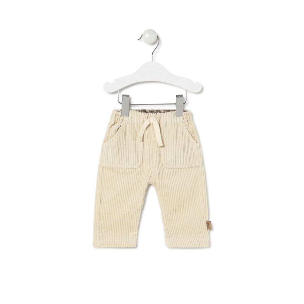 Boys outfit in Brown ecru