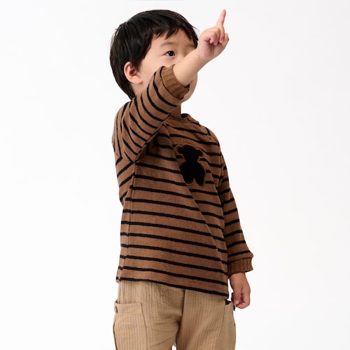 Conjunto de niño Brown crudo