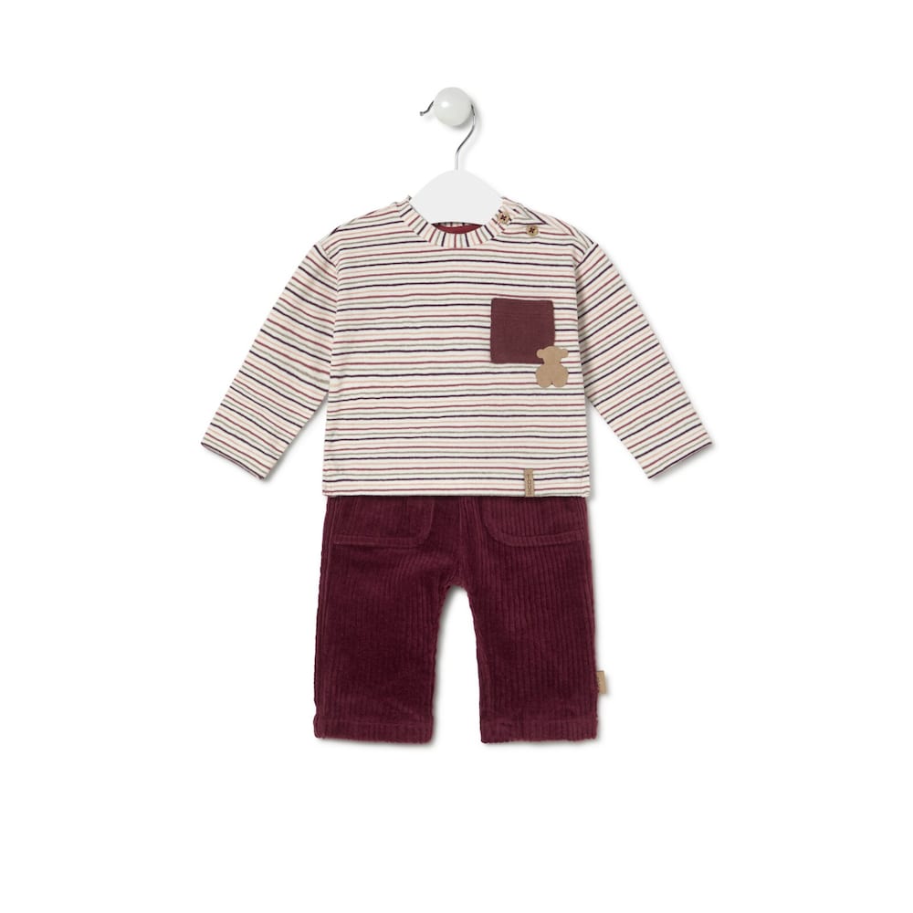 Boys outfit in Garnet maroon