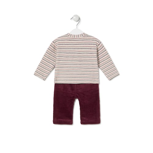 Conjunto de niño Garnet granate