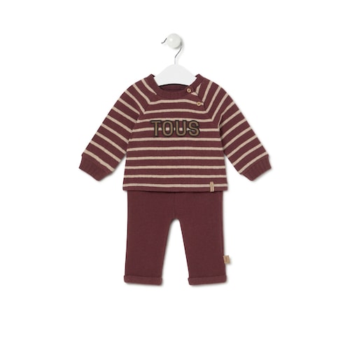 Boys outfit in Garnet maroon