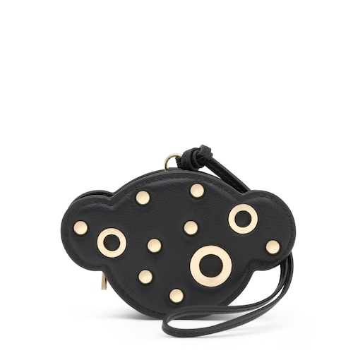Monedero negro TOUS Motifs Bear Studs
