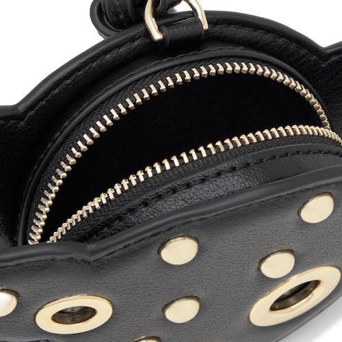 Monedero negro TOUS Motifs Bear Studs