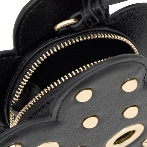 Monedero negro TOUS Motifs Daisy Studs