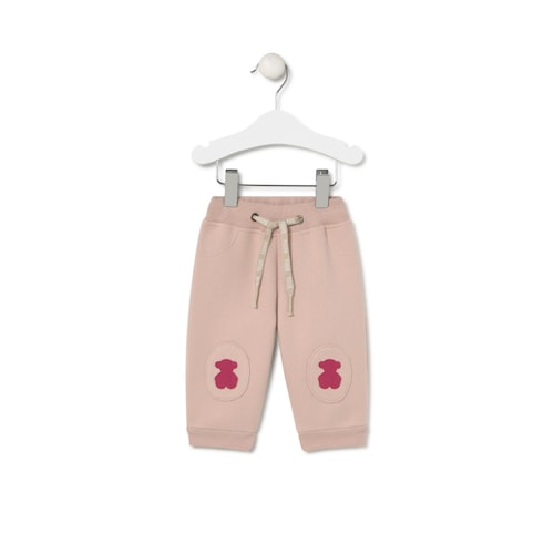 Joggers with bears in Casual pink