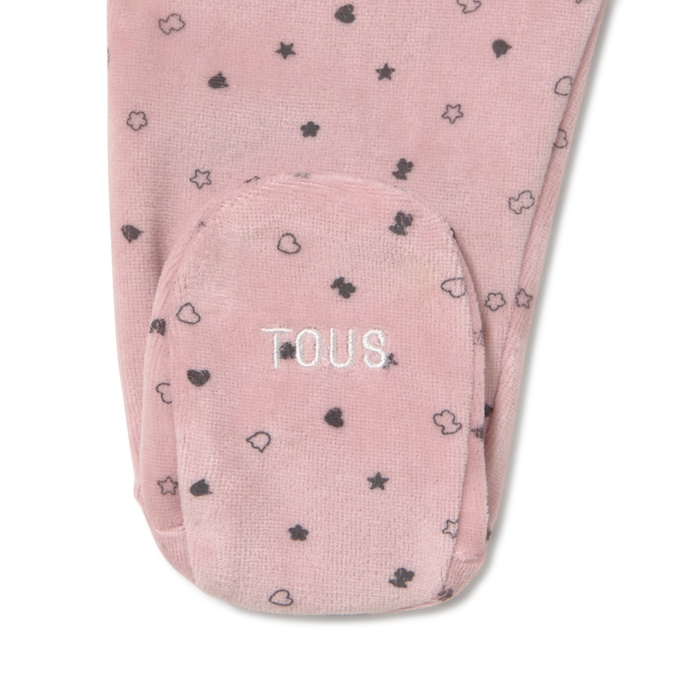 Baby pyjamas in Mini pink