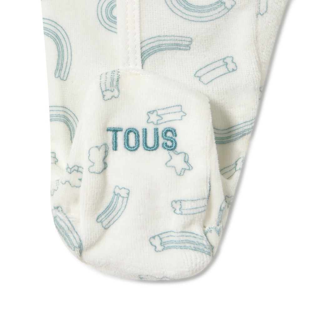 Baby playsuit in Arc mist