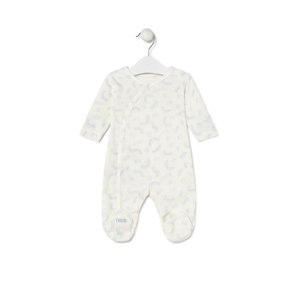 Baby playsuit in Arc sky blue