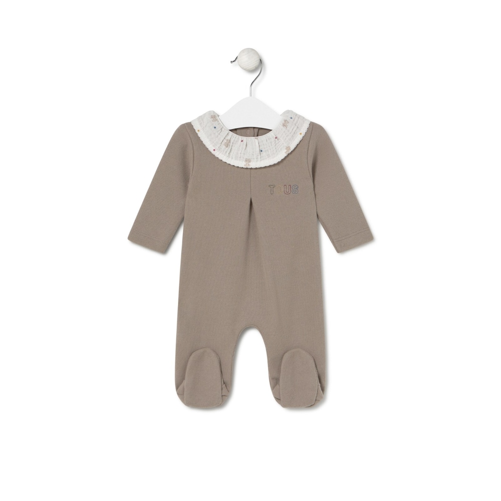 Baby playsuit in Cosmic beige
