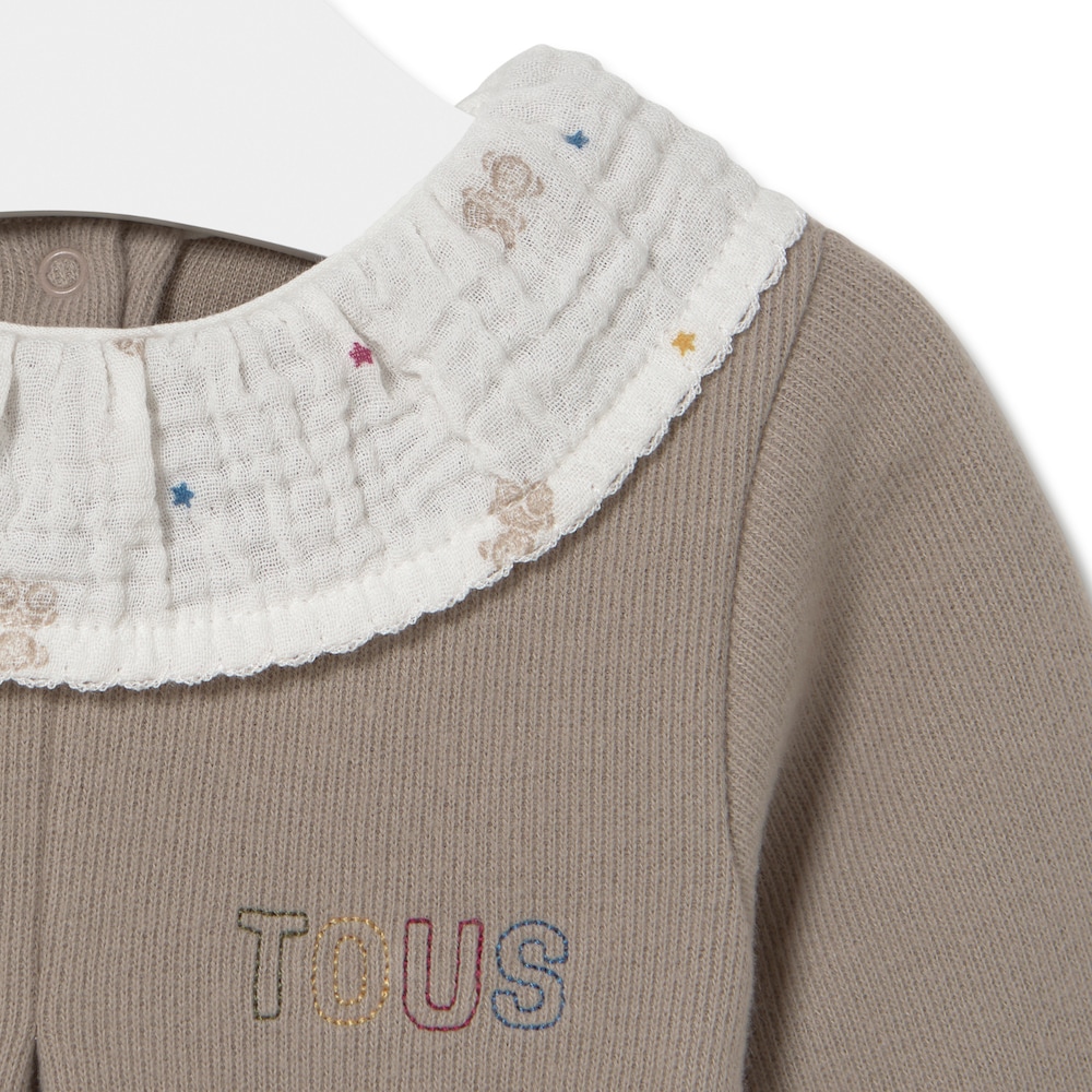 Baby playsuit in Cosmic beige