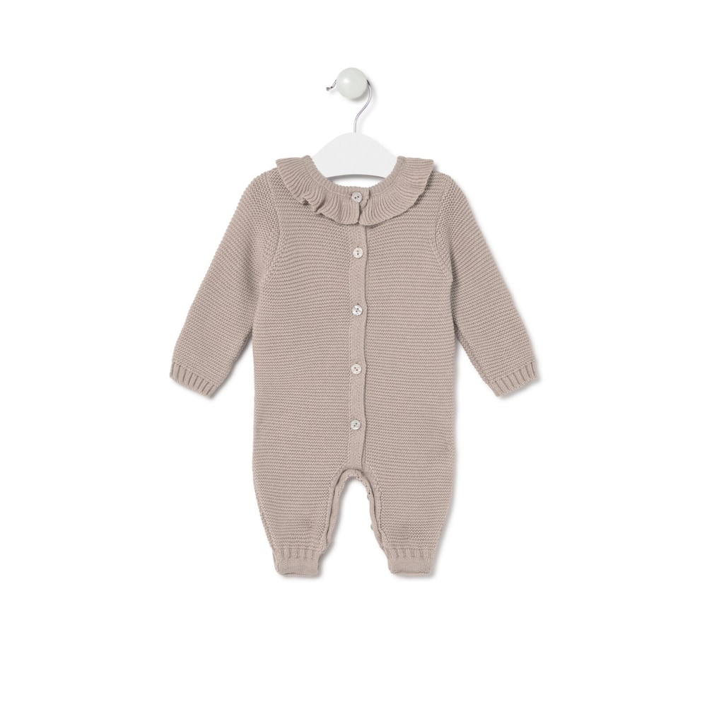 Pijama d'una pe&ccedil;a Tricot beix