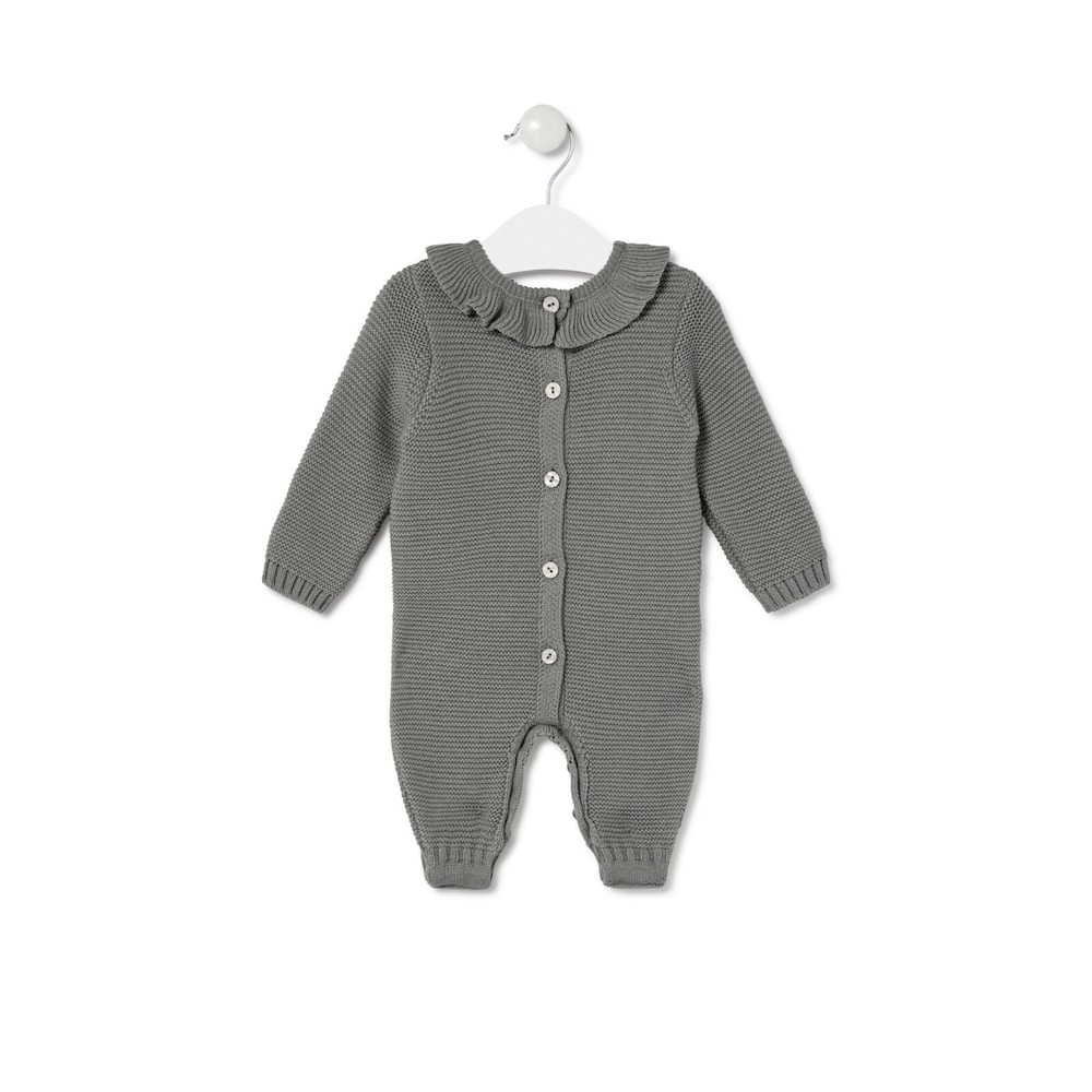 Baby playsuit in Tricot grey