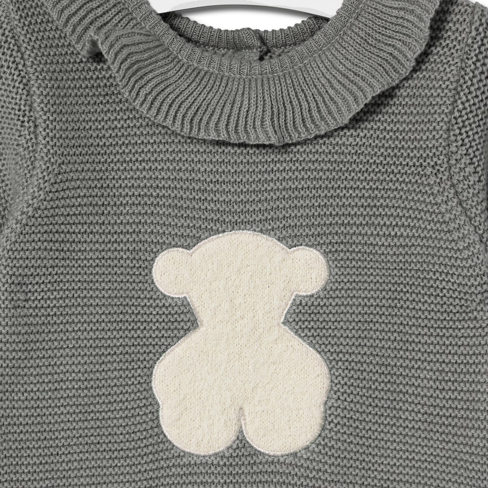 Baby playsuit in Tricot grey