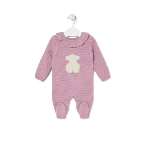 Babygrow de beb&eacute; Tricot cor-de-rosa