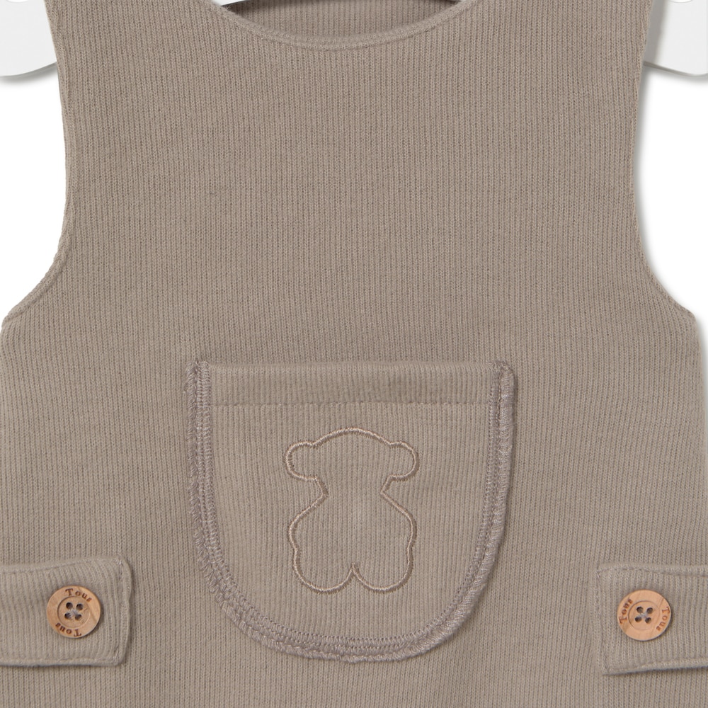 Baby playsuit in Cosmic beige