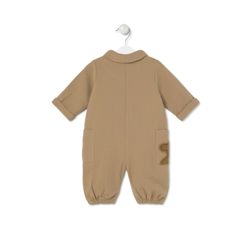 Pelele sin pies de bebé Brown beige