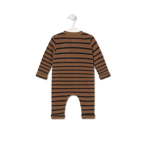 Pelele sin pies de bebé Brown beige