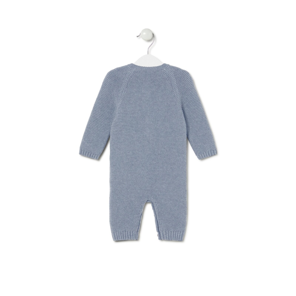 Baby playsuit in Tricot blue