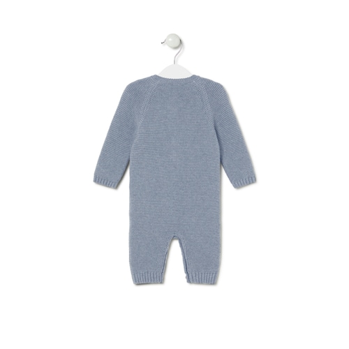 Pelele de bebé Tricot azul