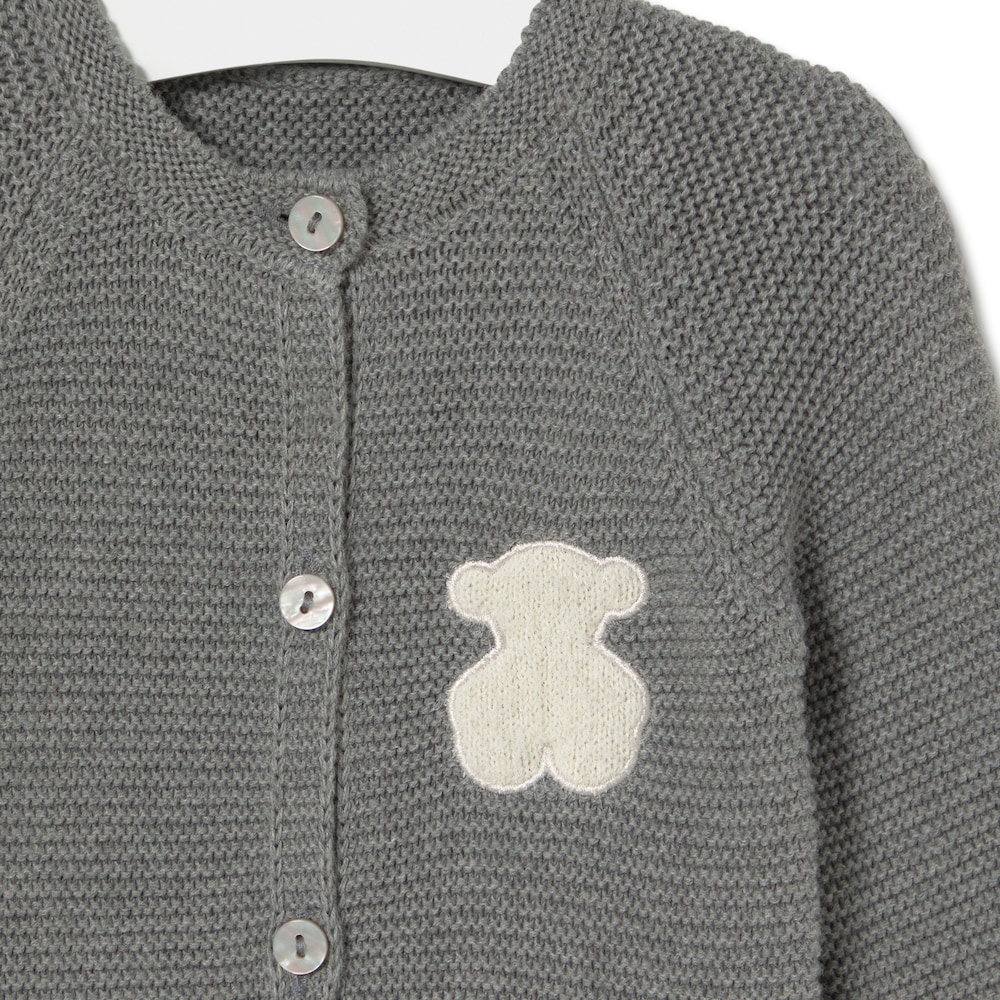 Baby playsuit in Tricot grey