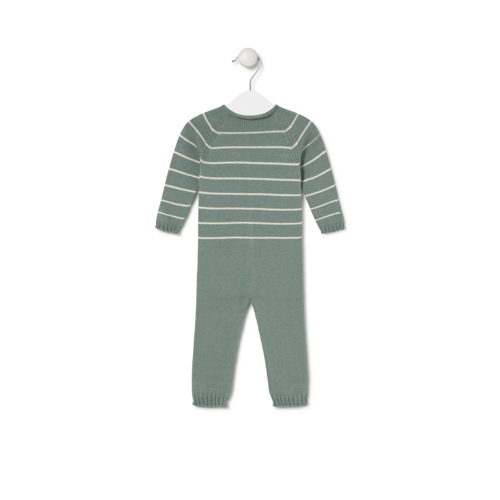 Pelele de beb&eacute; sin pies Tricot bruma