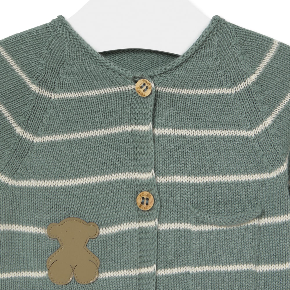 Pelele de beb&eacute; sin pies Tricot bruma