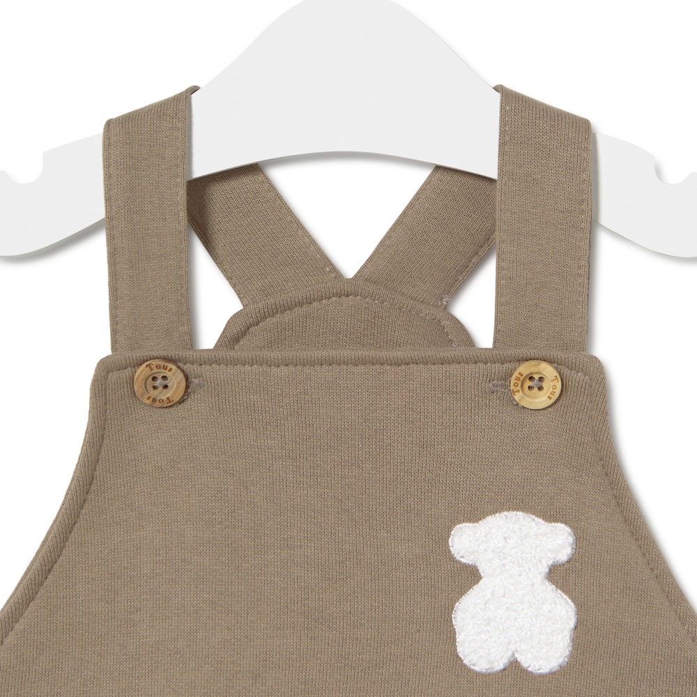 Baby romper in Soft beige