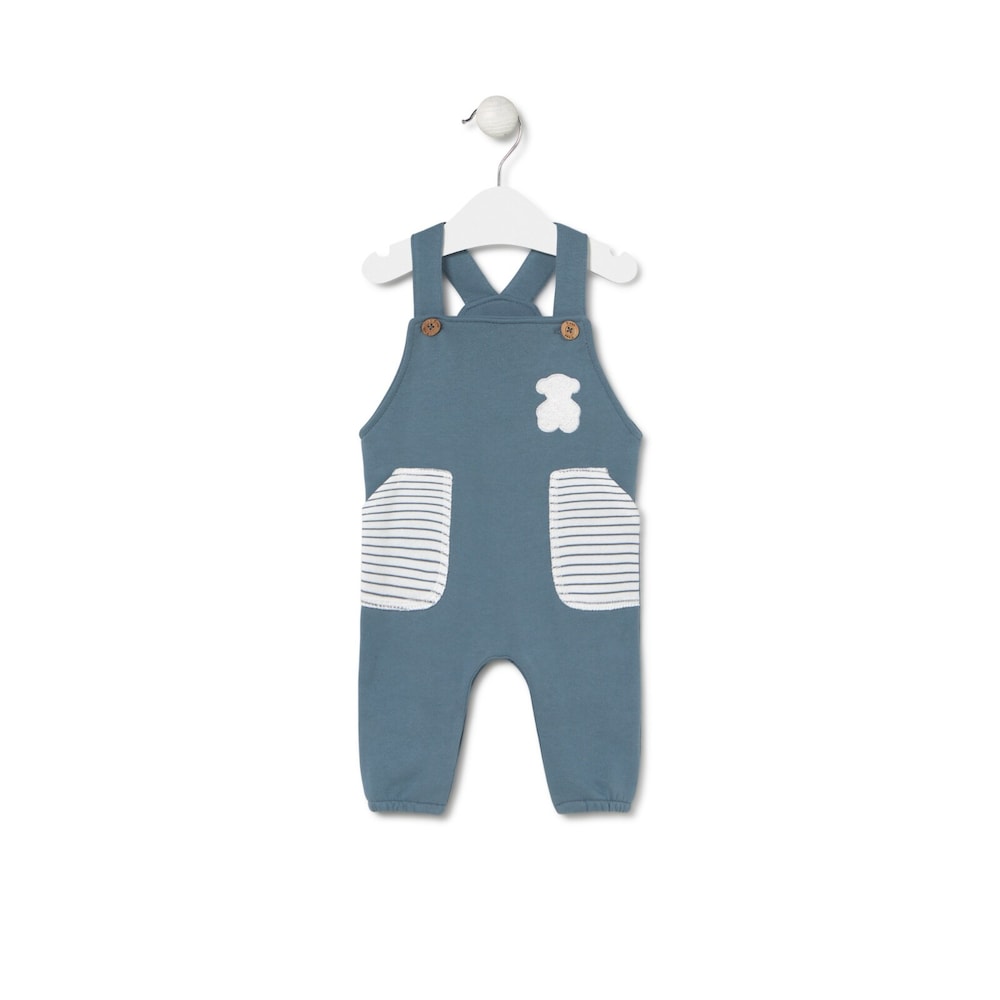 Baby romper in Soft navy blue
