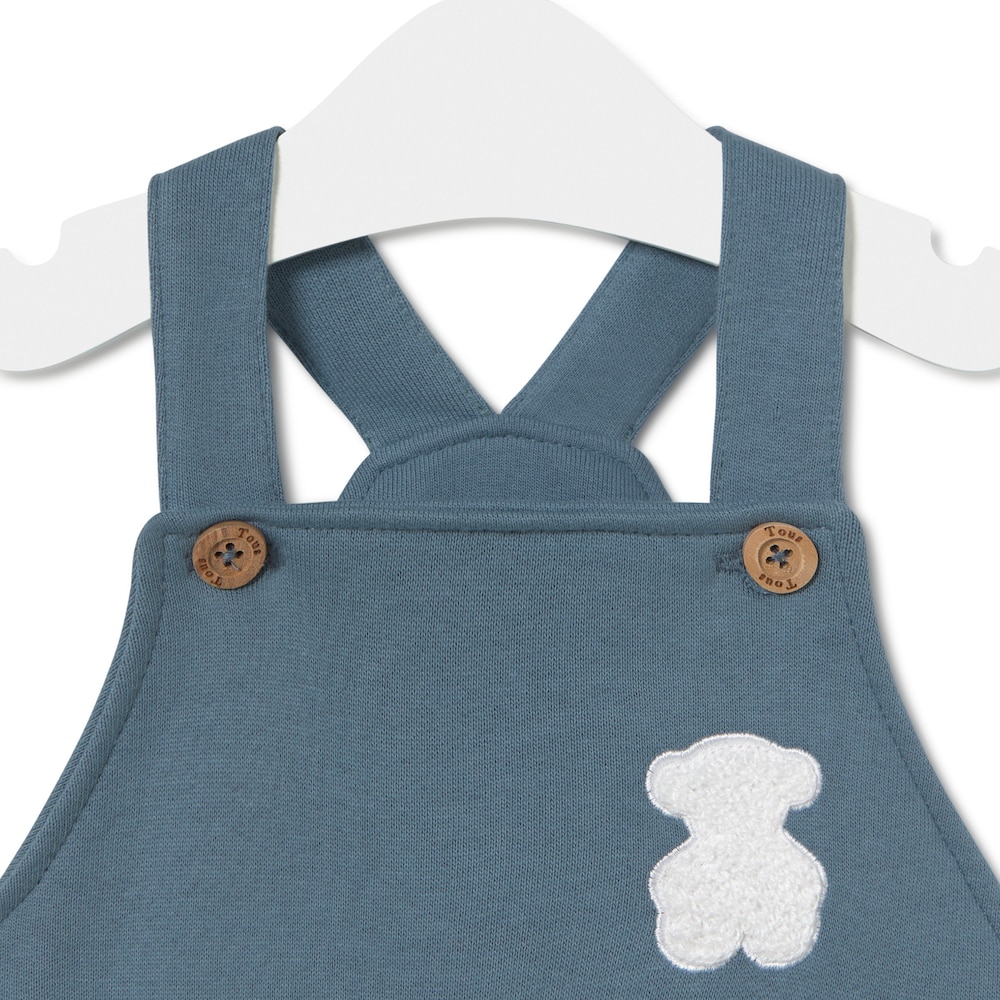 Baby romper in Soft navy blue