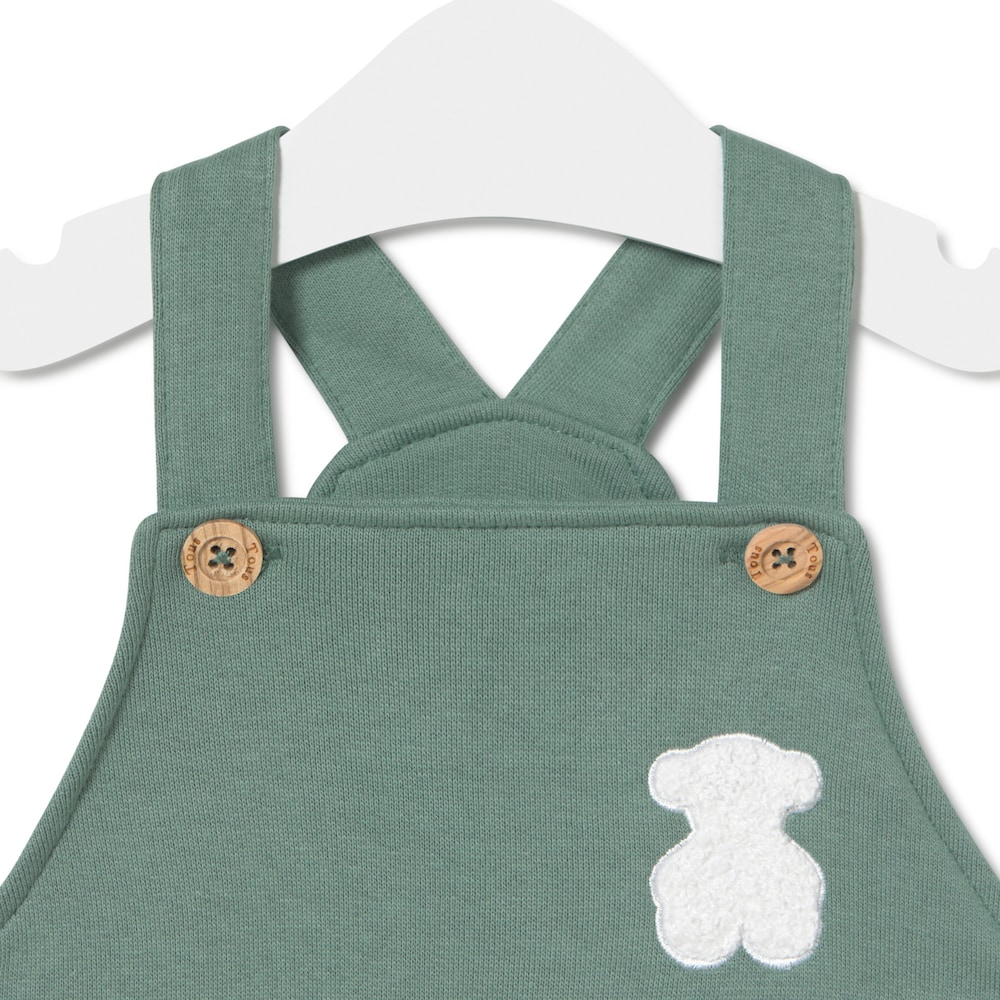 Baby romper in Soft green