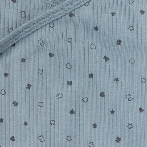 Pack de bodys de bebé cruzados Mini celeste