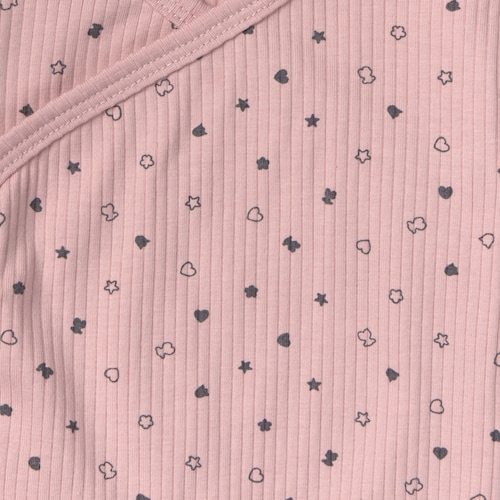 Pack de bodys de bebé cruzados Mini rosa