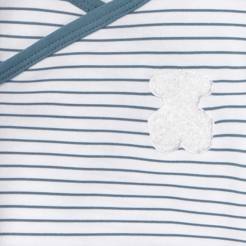 Pack de bodys de bebé cruzados Soft marino