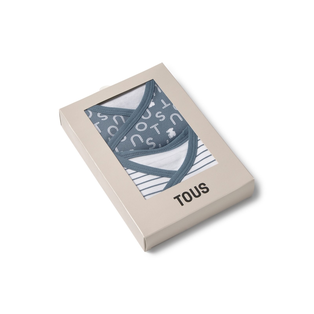 Lot de bodis encreuats Soft blau mar&iacute;