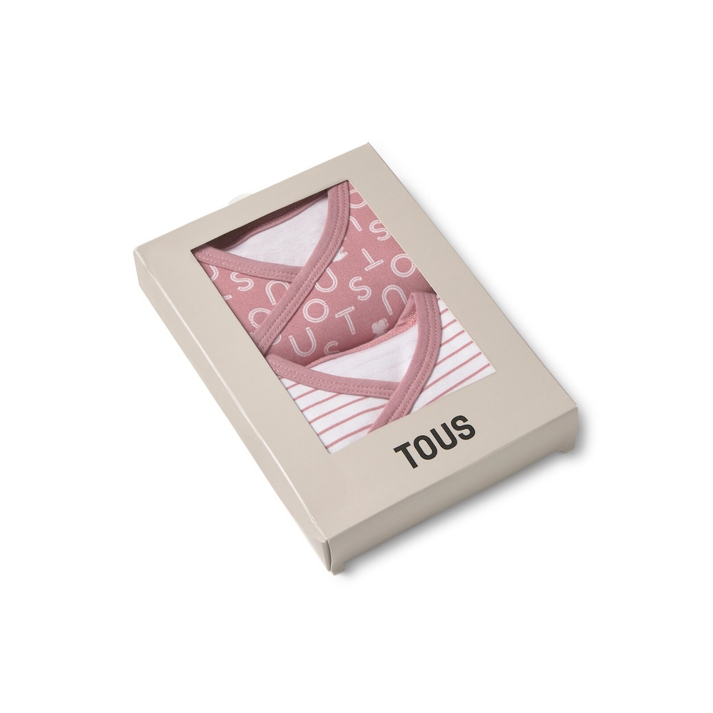 Lot de bodis encreuats Soft rosa