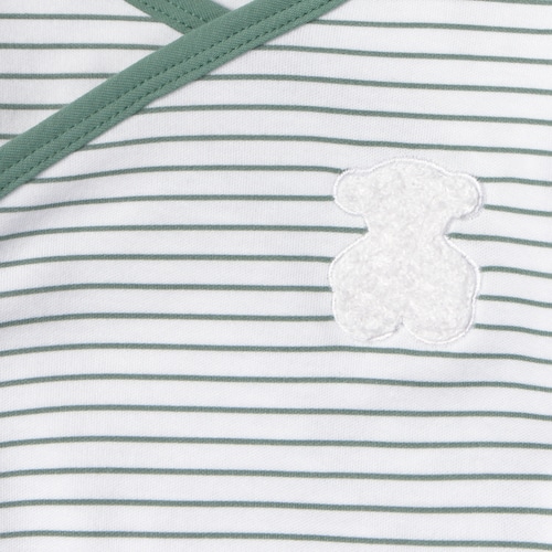 Pack de bodys de bebé cruzados Soft verde