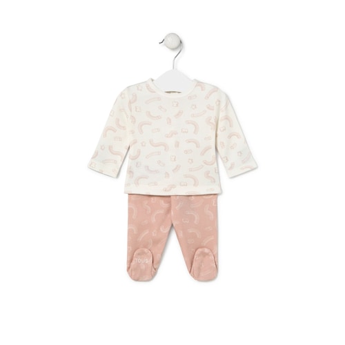 Newborn baby set in Arc pink