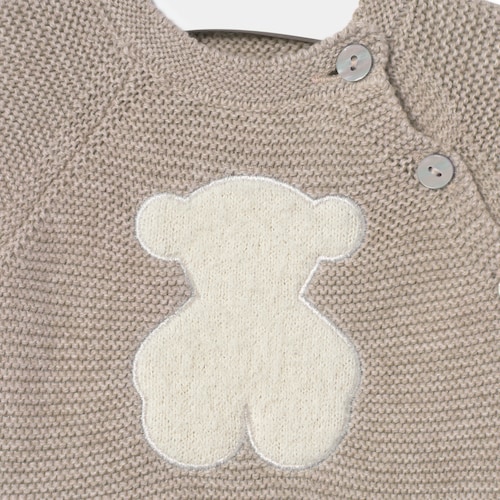 Conjunto de bebé de recién nacido Tricot beige