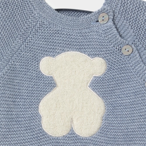 Newborn baby set in Tricot blue