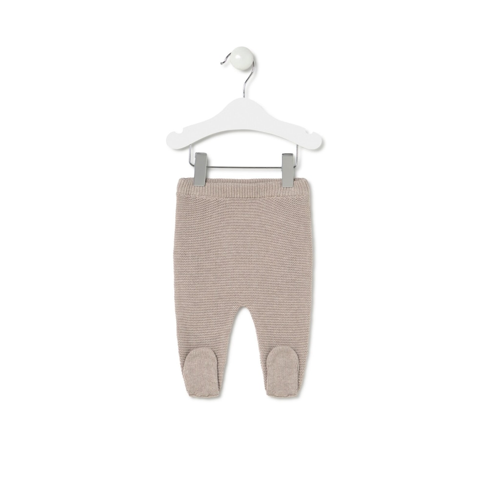 Conjunto de beb&eacute; de reci&eacute;n nacido Tricot beige