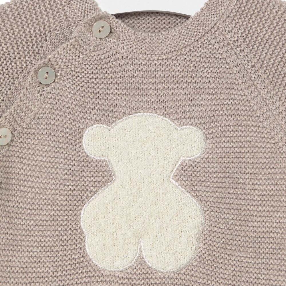 Conjunto de beb&eacute; de reci&eacute;n nacido Tricot beige