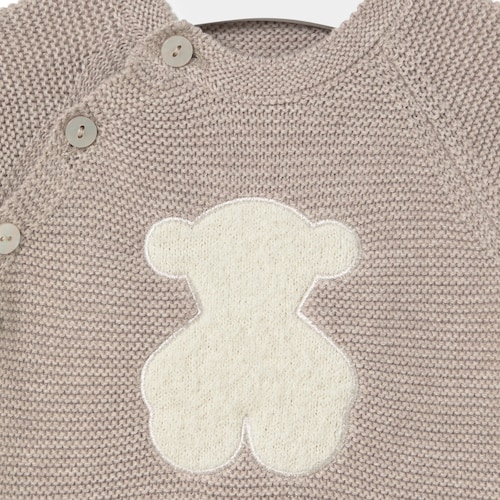 Newborn baby set in Tricot beige