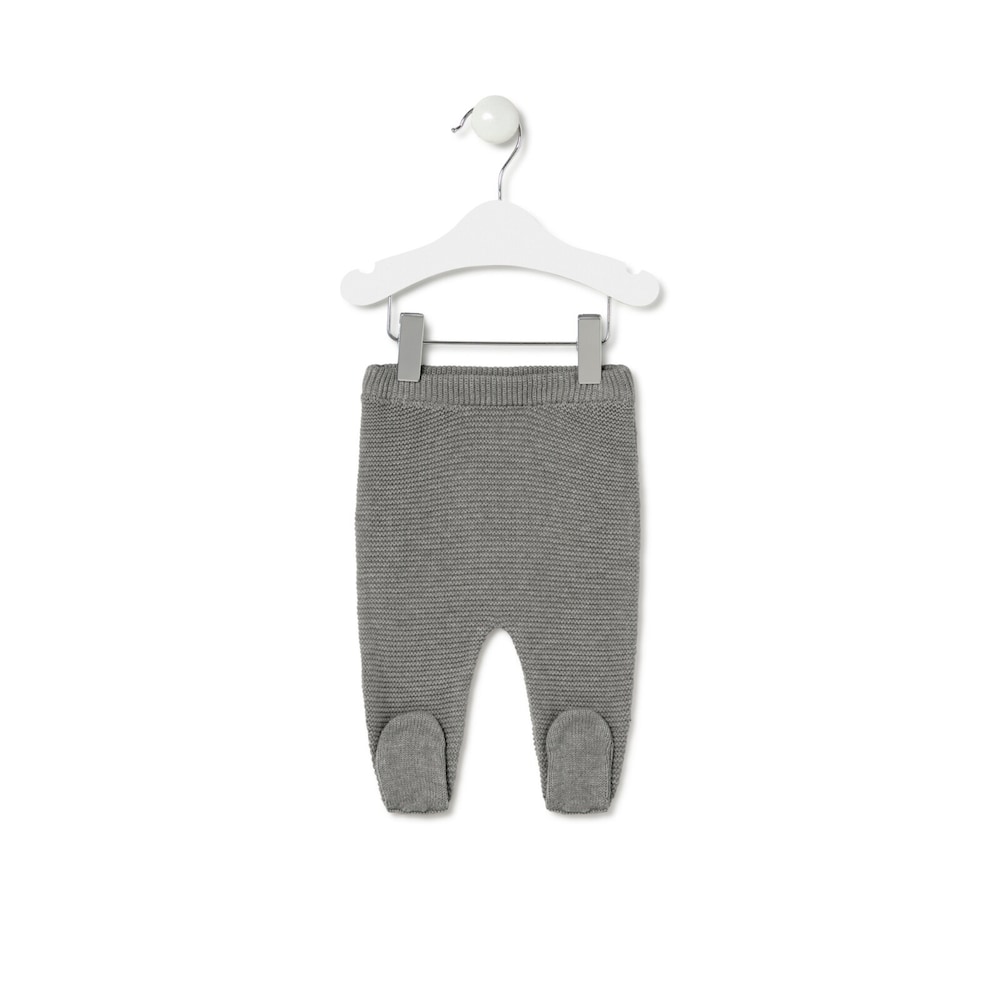 Conjunto de beb&eacute; de reci&eacute;n nacido Tricot gris