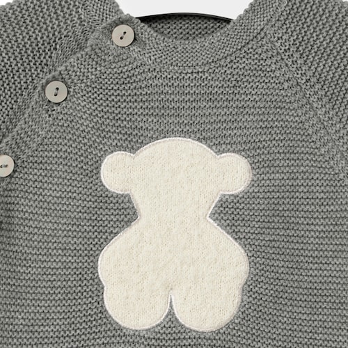 Conjunto de bebé de recién nacido Tricot gris