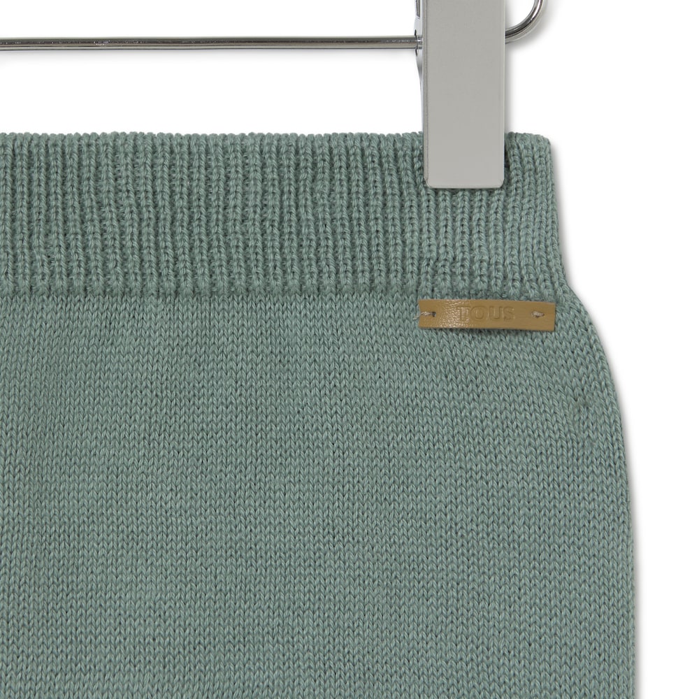 Knitted baby set in Tricot mist stripes