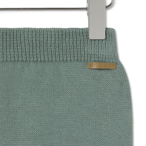 Conjunto de punto de bebé Tricot a rayas bruma