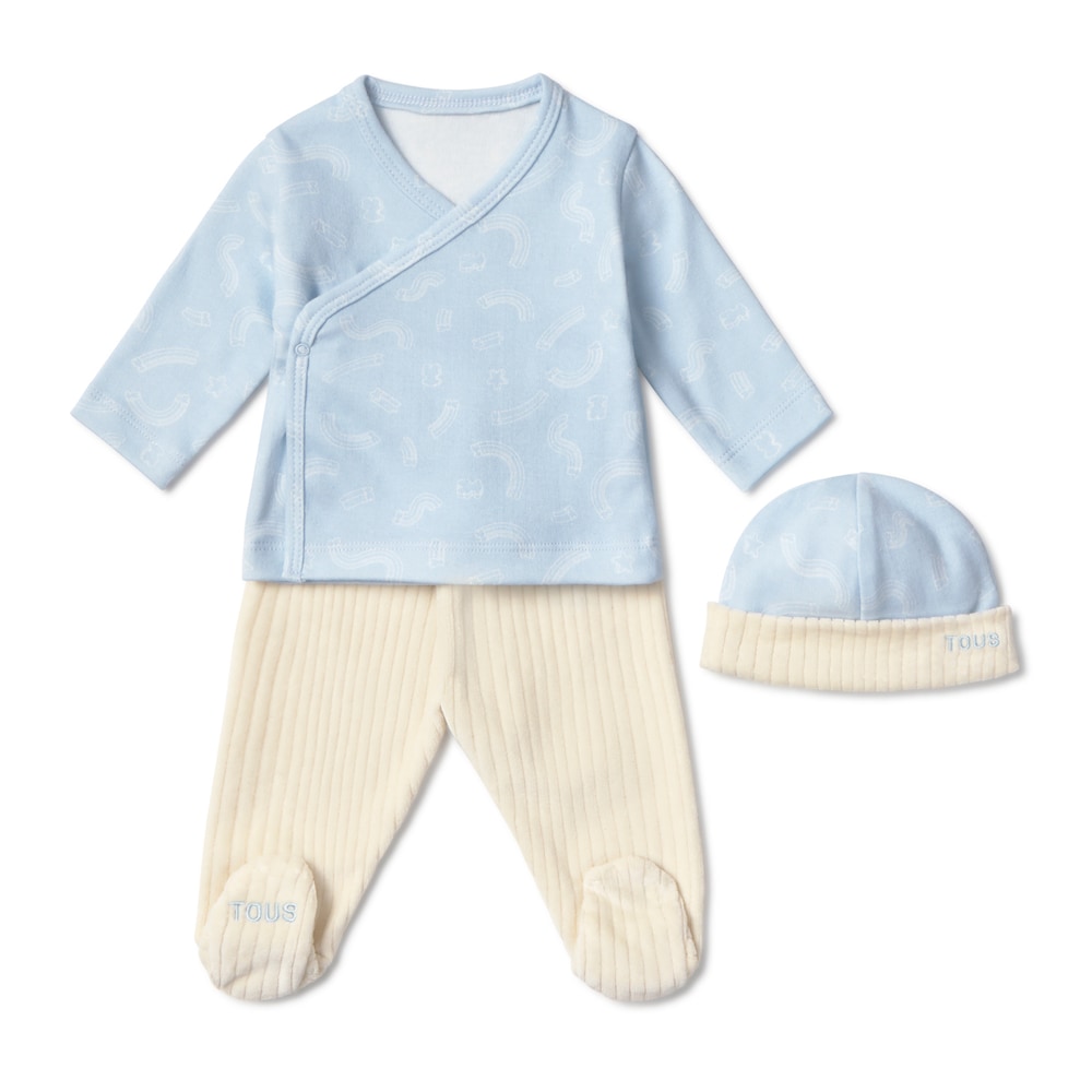 Newborn baby set in Arc sky blue
