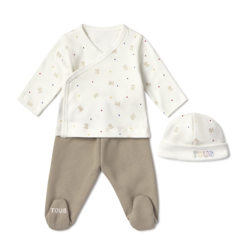 Conjunto de bebé de recién nacido Cosmic crudo