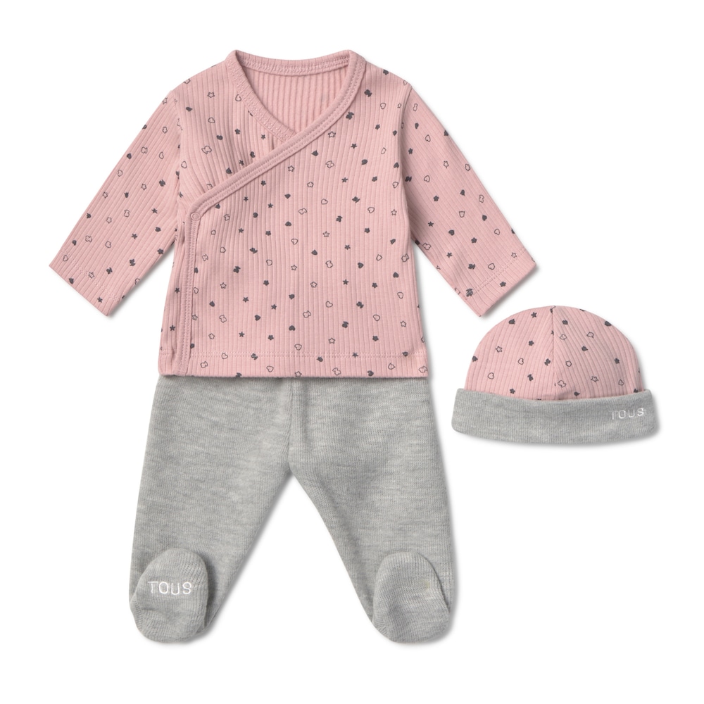 Newborn baby set in Mini pink