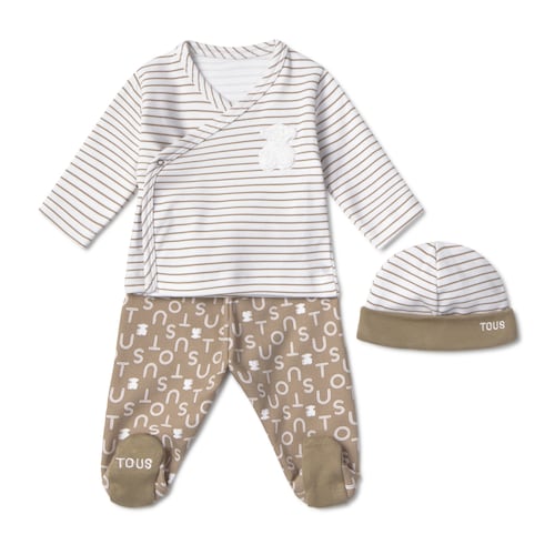 Conjunto de bebé de recién nacido Soft beige